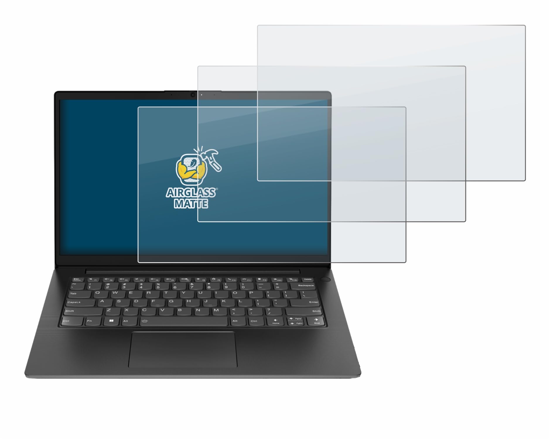 brotect 3 Pezzi Pellicola Vetro per Lenovo V14 Gen 4 | Opaca Protezione Schermo Made in Germany, Anti-Riflesso Durezza 9H Anti-Graffio