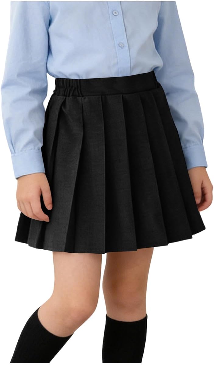 Faldas de uniforme escolar para niñas cintura ajustable faldas plisadas verano sin cordones atlético tenis mini falda vestidos