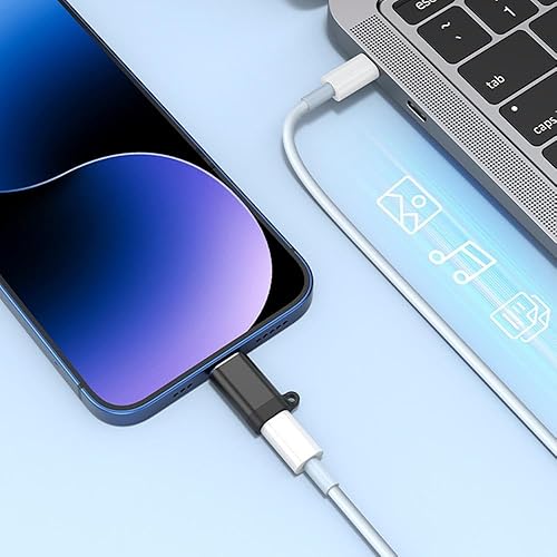 Miniatura 8 de Adaptador de auriculares USB-C a Lightning hembra, carga rápida de 60 W, transmisión de datos, carcasa de aleación de aluminio