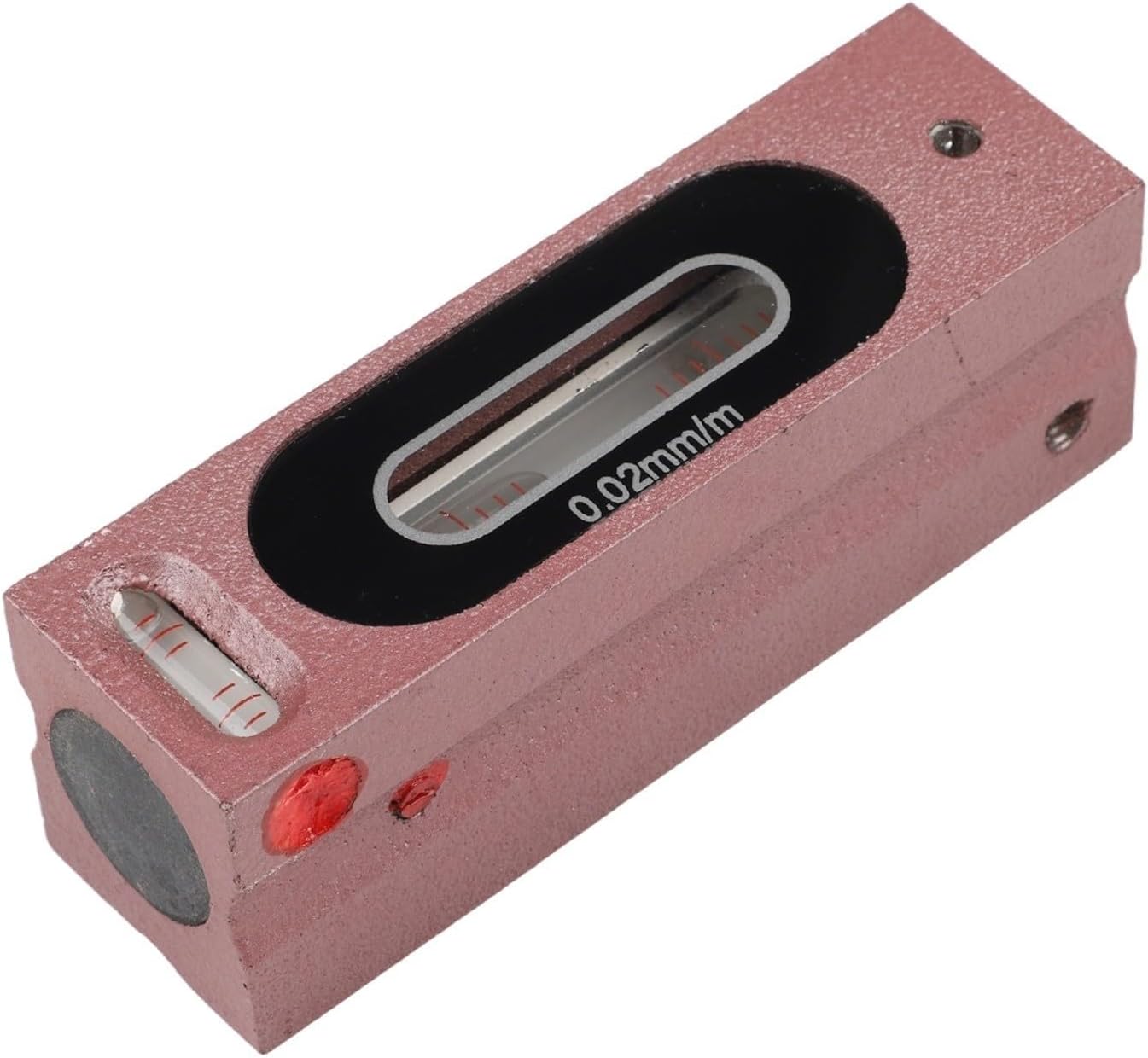 Steel Bar Type For Spirit Level 0.02mm/m Resolution Heavy Duty V-Groove Base 100/150/200mm Precision Measuring Tool With Wooden Case(100MM)