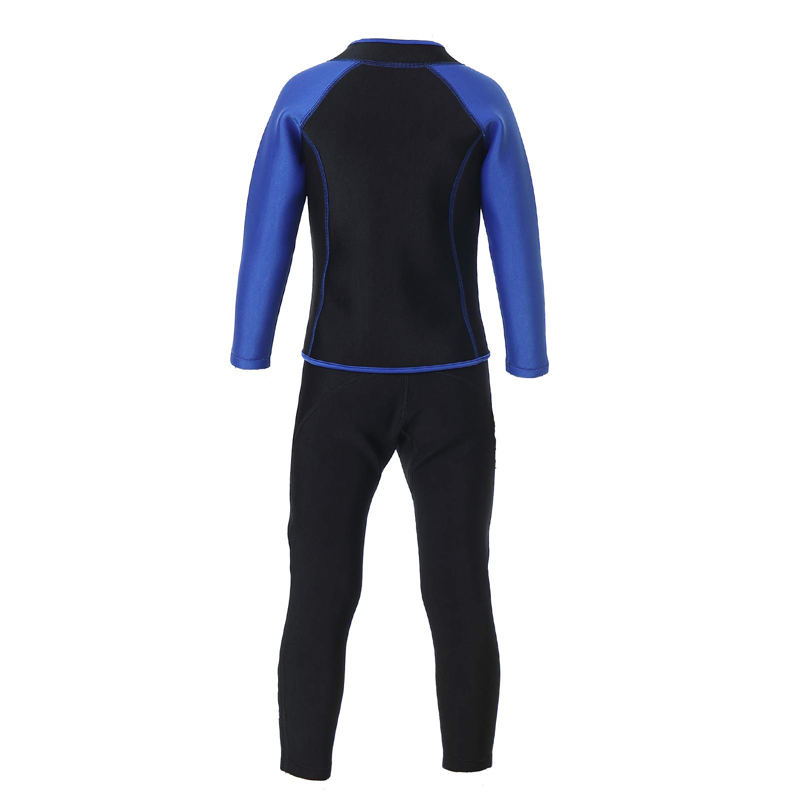 Mute per bambini, due pezzi, costumi da bagno termici da 2,5 mm, in neoprene, per immersioni, snorkeling, per bambini e ragazzi, protezione solare