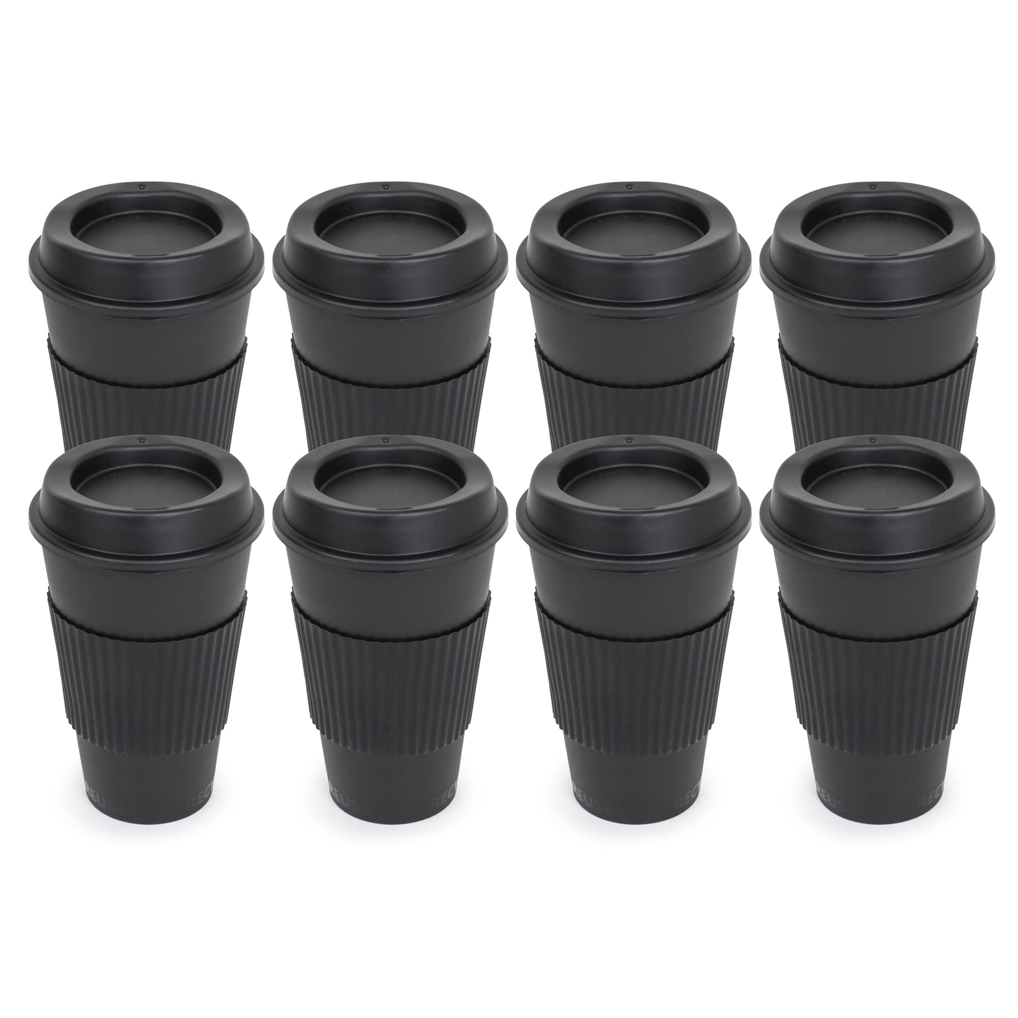 coffee cups reusable, reusable coffee cups, reusable hot cups with lids, coffee cup travel reusable, plastic coffee cups with lids reusable, reusable coffee cup to go, Made in The USA. (8)