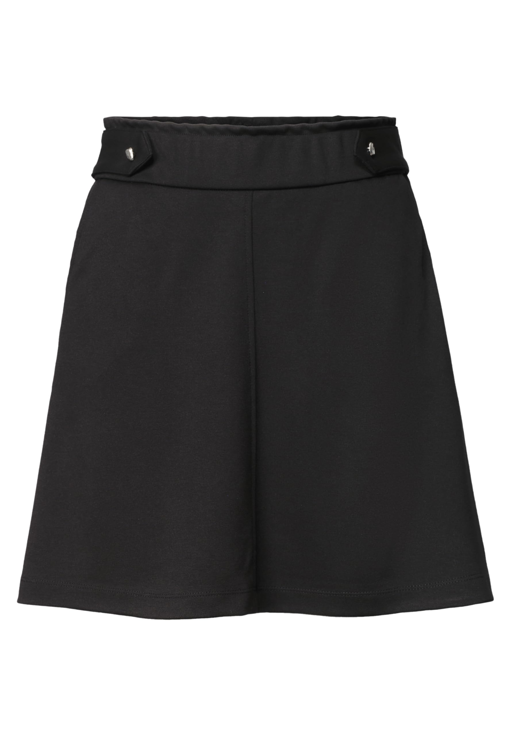 Damen Kniefreier Rock mit Knopfdetails