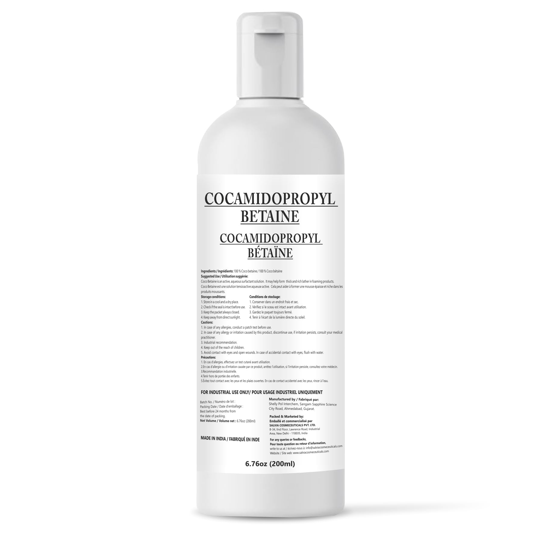 Salvia Cocamidopropyl Betaine 200 ml / 6.76 oz - Cosmetic Ingredient