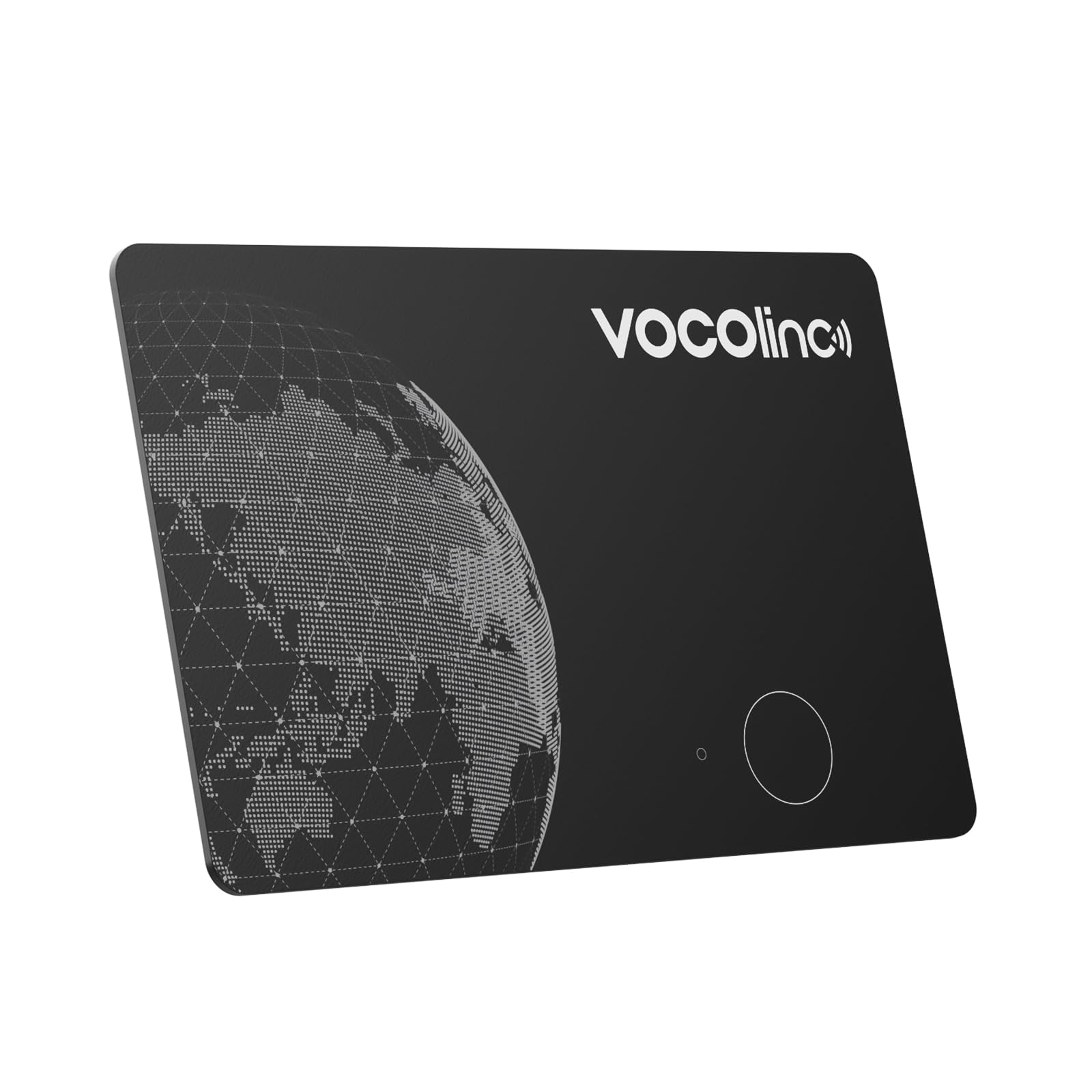 VOCOlinc Air Tag Card Compatibile con Android Google Funzioni Trova o iOS Apple Dov'è App, Ricaricabile Wallet Tracker Card Thin, Bluetooth Localizzatore per Portafoglio/Bagaglio/Zaino Borsa, 1 Pezzi