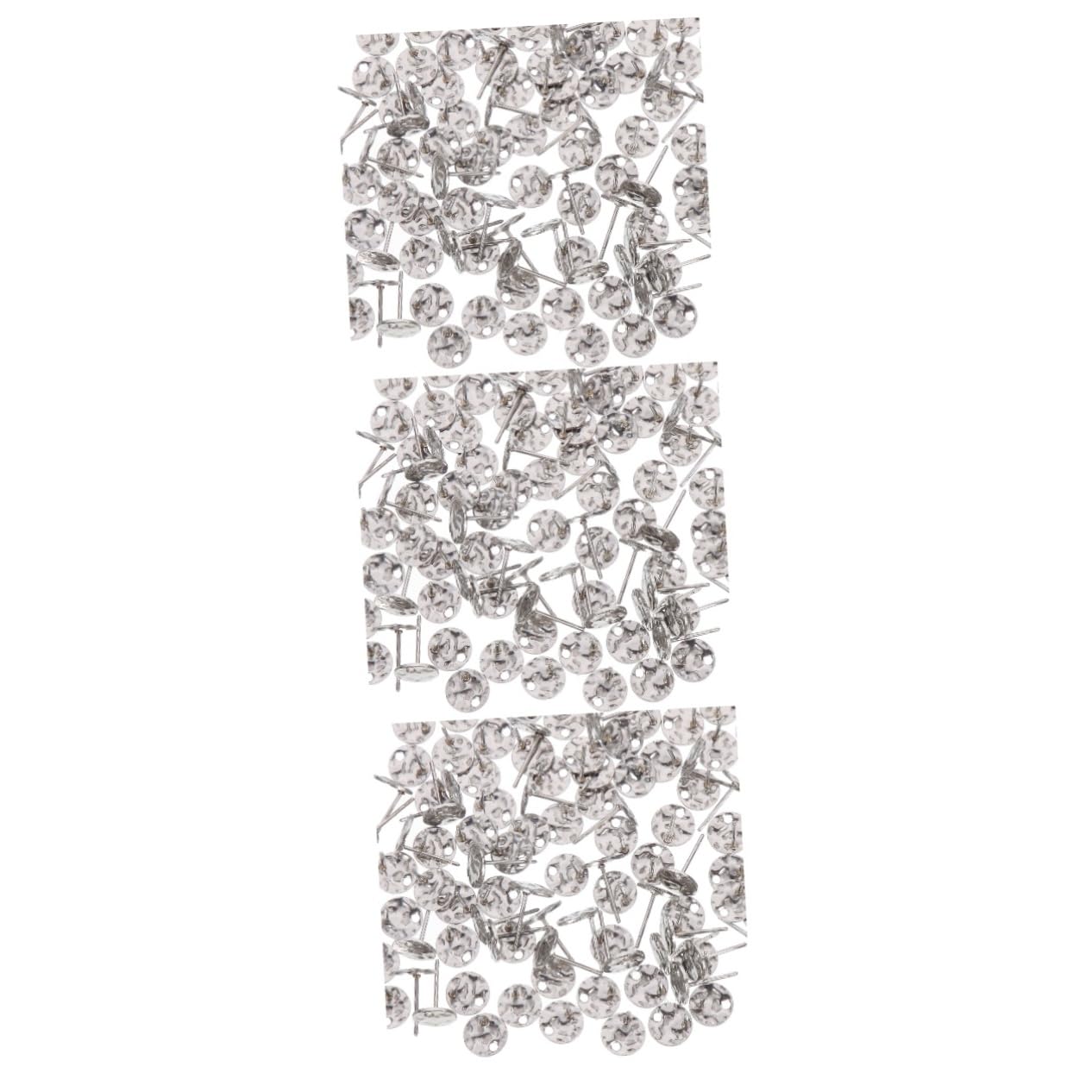 Clous d'oreilles accessoires création bijoux SOIMISS ronds plats inox avec trou 300pcs