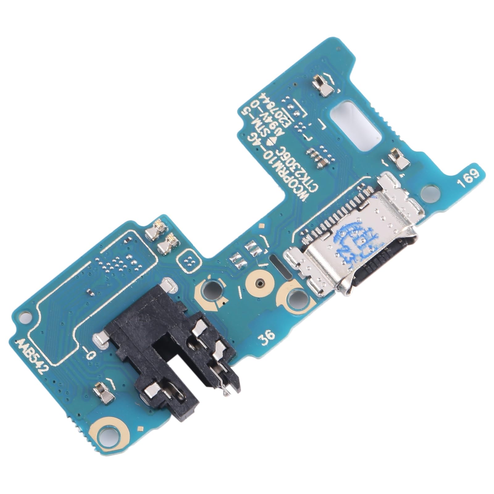 Remplacement générique Compatible avec REALME 10 4G RMX3630 Circuit PCB Module Carte Port USB Type C CONNECTEUR Jack DE Charge Charge + Microphone DC APPELS Carte Sync DONNÉES + in Casque Jack