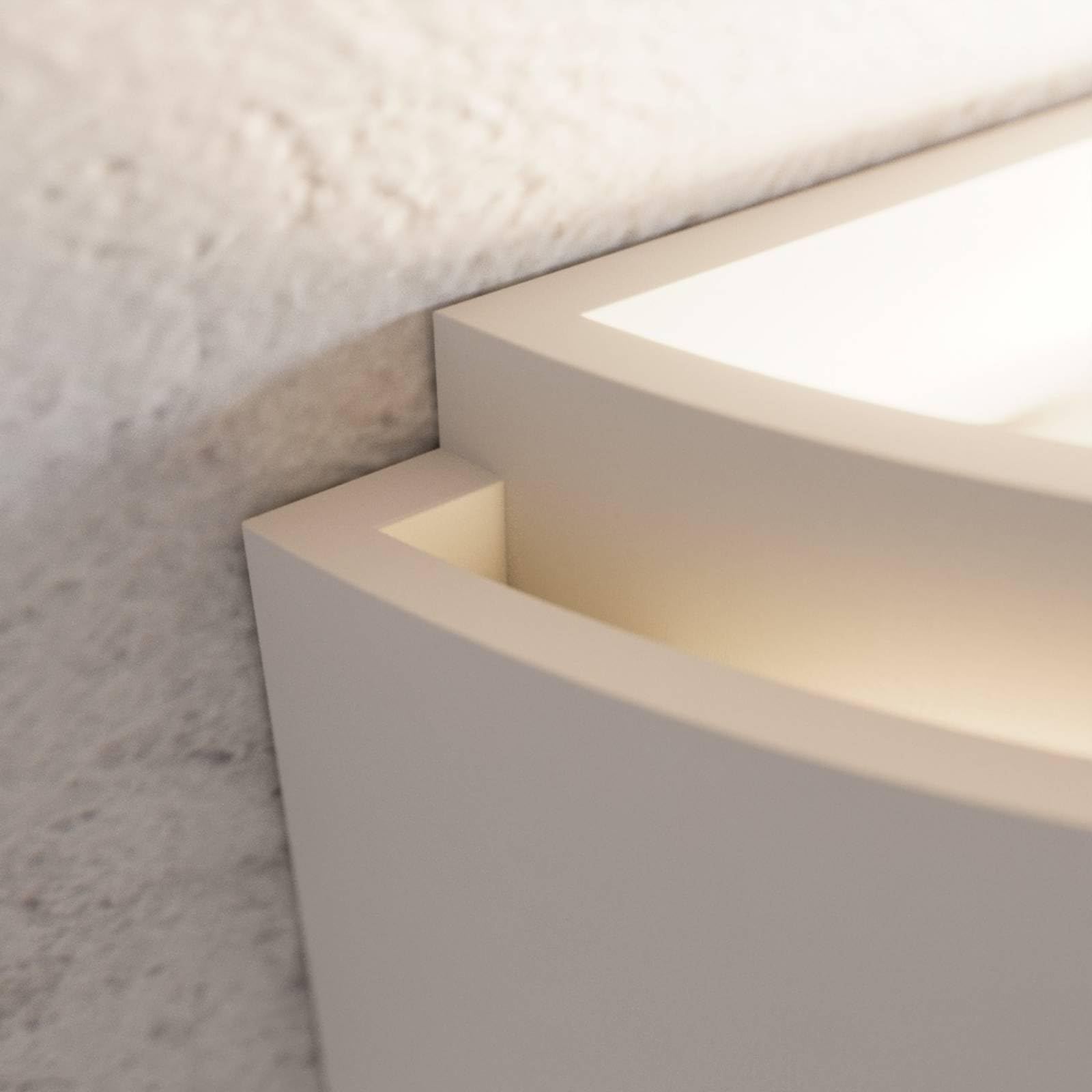 Lindby Applique dimmerabile (Moderno) colore Bianco, in Argilla ad es. Cucina applique