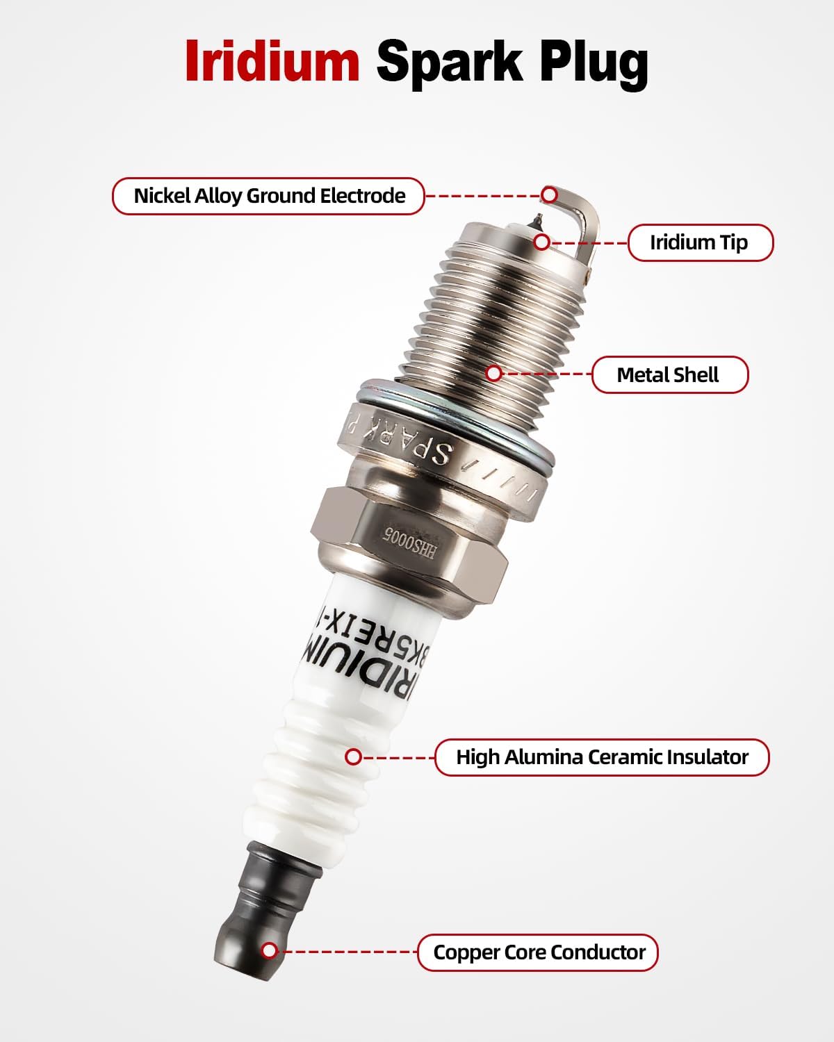 Set of 6 Ignition Coil Pack UF546 and Iridium Spark Plug Compatible with Hyundai Sonata 2006-2010 Santa Fe 2007-2012 Kia Sedona 2006-2017 Sorento 2007-2011 Azera V6 3.3L 3.5L 3.8L