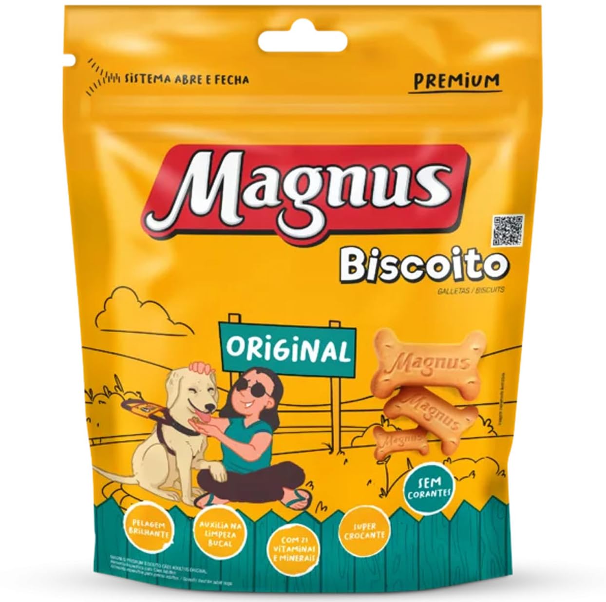 Magnus Biscoito Para Cães Adultos 1Kg