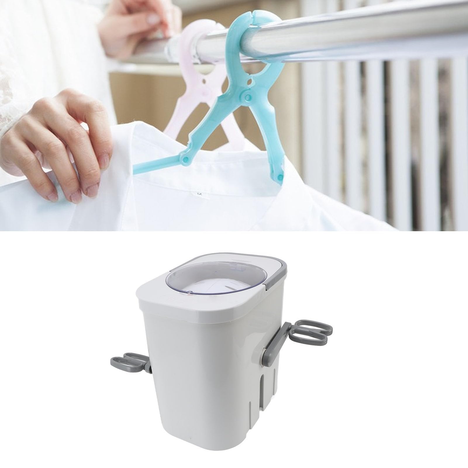 Laveuse à Vêtements à Main Portable Manuelle Compacte pour Dortoirs et Voyages Légère Facile à Utiliser Lavage Rapide des Sous-vêtements Chaussettes et T-shirts for Étudiants Campeurs et Voyageurs