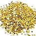 qingsb Confettis de table en feuille métallique à paillettes dorées pour décoration de fête de mariage – Doré