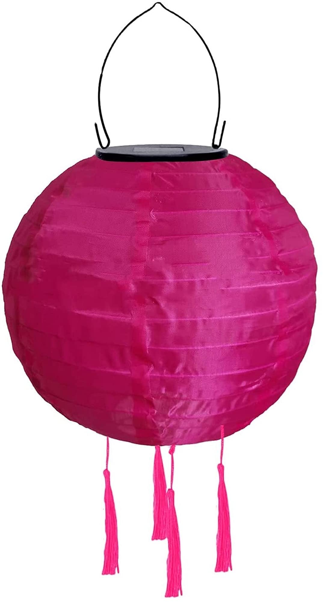 WHATON Chinese Lanterns With 4 Tassel Colorful Lanterns Solar Outdoor Solar Outdoor Weatherproof Hanging Garden Lantern Paper Lamps For Wedding Church Garden Party Decoration Terrace (Color : E, Siz