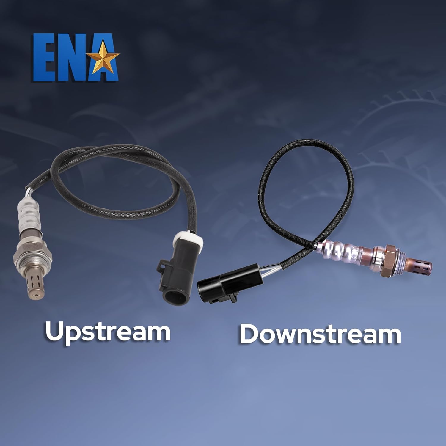 ENA Set of 2 Upstream & 2 Downstream O2 Oxygen Sensor Compatible with Ford Lincoln Mercury Crown Victoria E-150 E-250 E-350 F-250 F-350 Super Duty 1999-2011 Replacement for 234-4106 234-4127 234-4374