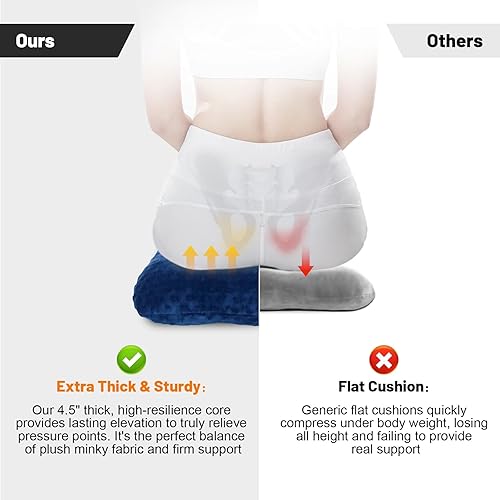 Miniatura 3 de Almohada de dona para tratamiento de llagas de cama, glúteos, cojín para silla de ruedas, almohada de alivio de presión de úlceras por decúbito,
