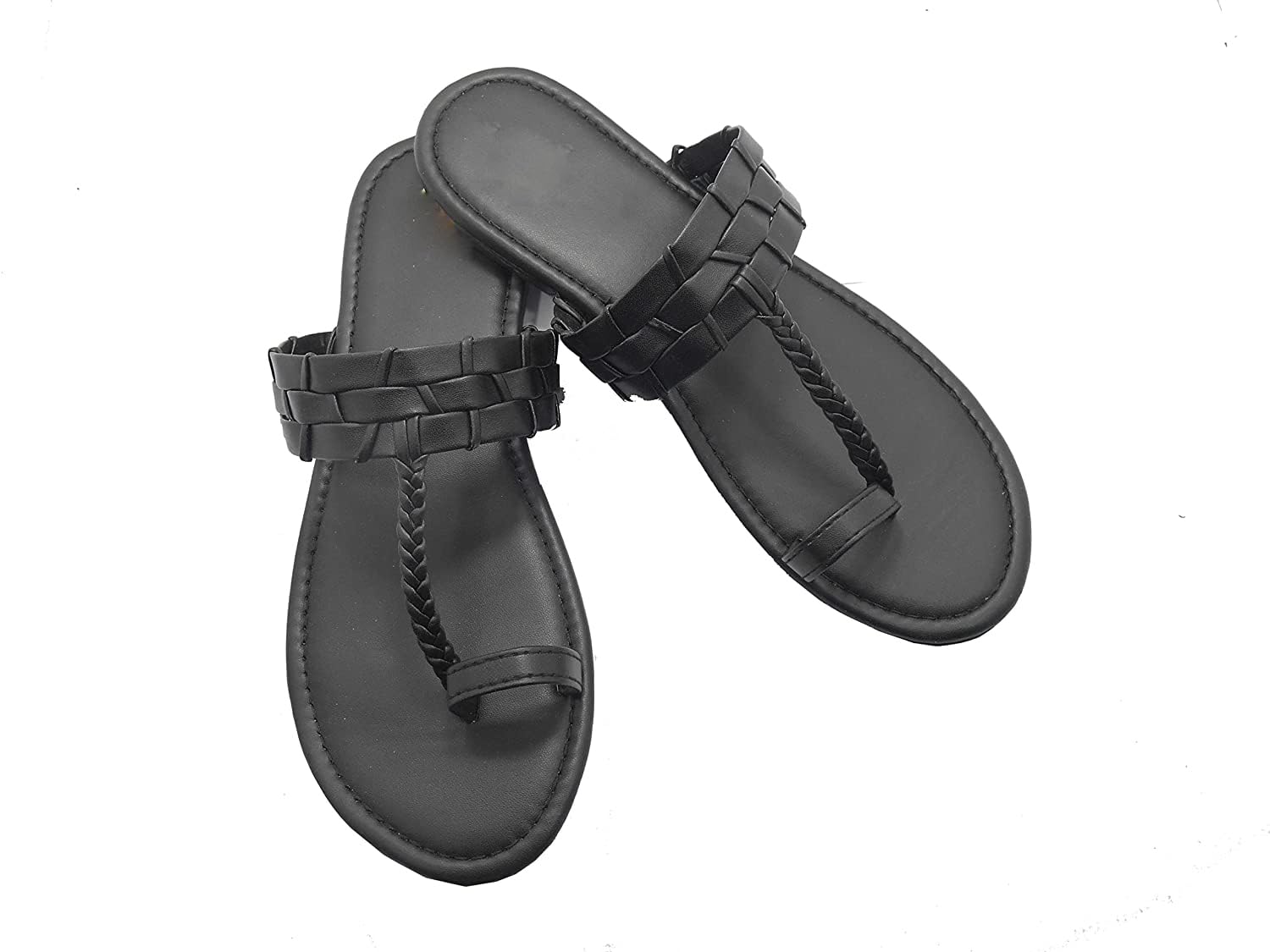 VRIDGE Women’s Jaipuri Stylish Flats Fashion Sandal For Party & Wedding/Casual Flat Sandals For Women’s Jaipuris & Girls (KC) (9_Black) (B0C8YZRFQQ) Amazon Price History, Amazon Price Tracker