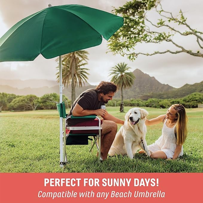 Image of PICNIC TIME Sports Chair with Side Table and Armrest Caddy, Lightweight Aluminum Folding Outdoor Camping Chair for Adults, Portable Director Style Lawn Seating with Pockets & Strap, (Moka Collection)