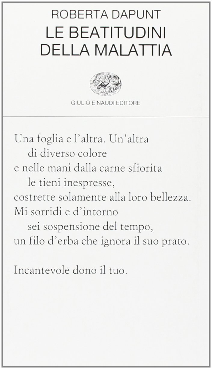 Le beautitudini della malattia