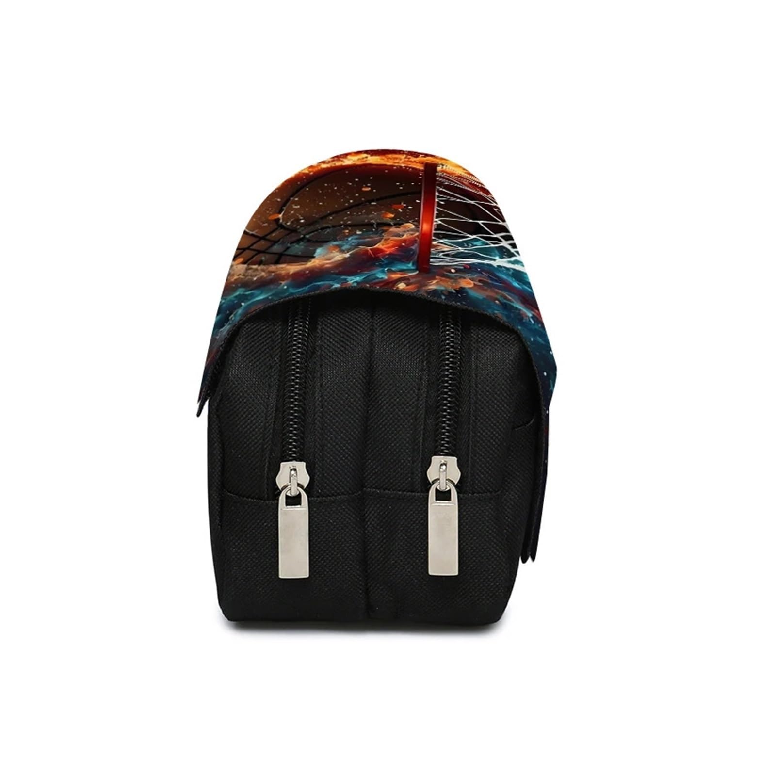 Portapenne da basket for la scuola | Flip a doppio strato, cartone animato 2D, regalo for bambini, organizer for cancelleria(A)
