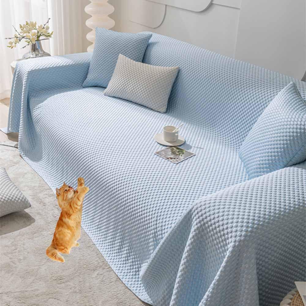 Funda de sofá antideslizante XXL para mascotas, protector de sofá grande para perros y gatos, manta de sofá de esquina (408 x 210 cm), duradera y fácil de limpiar