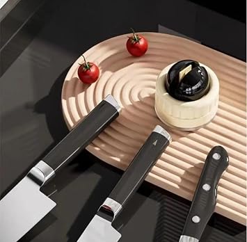 Busstier Practical Suction Cup Knife Sharpening Apparatus, Can Be Fixed on Tables and Flat Surfaces, Ergonomic Design, Fast and Safe Use for Sharp Knives