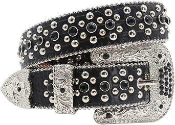 Luxury Strap Belts Men Women Rhinestones Belt For Cowgirl Cowboy Crystal Pin Buckle Fashion Diamond Studded Belt