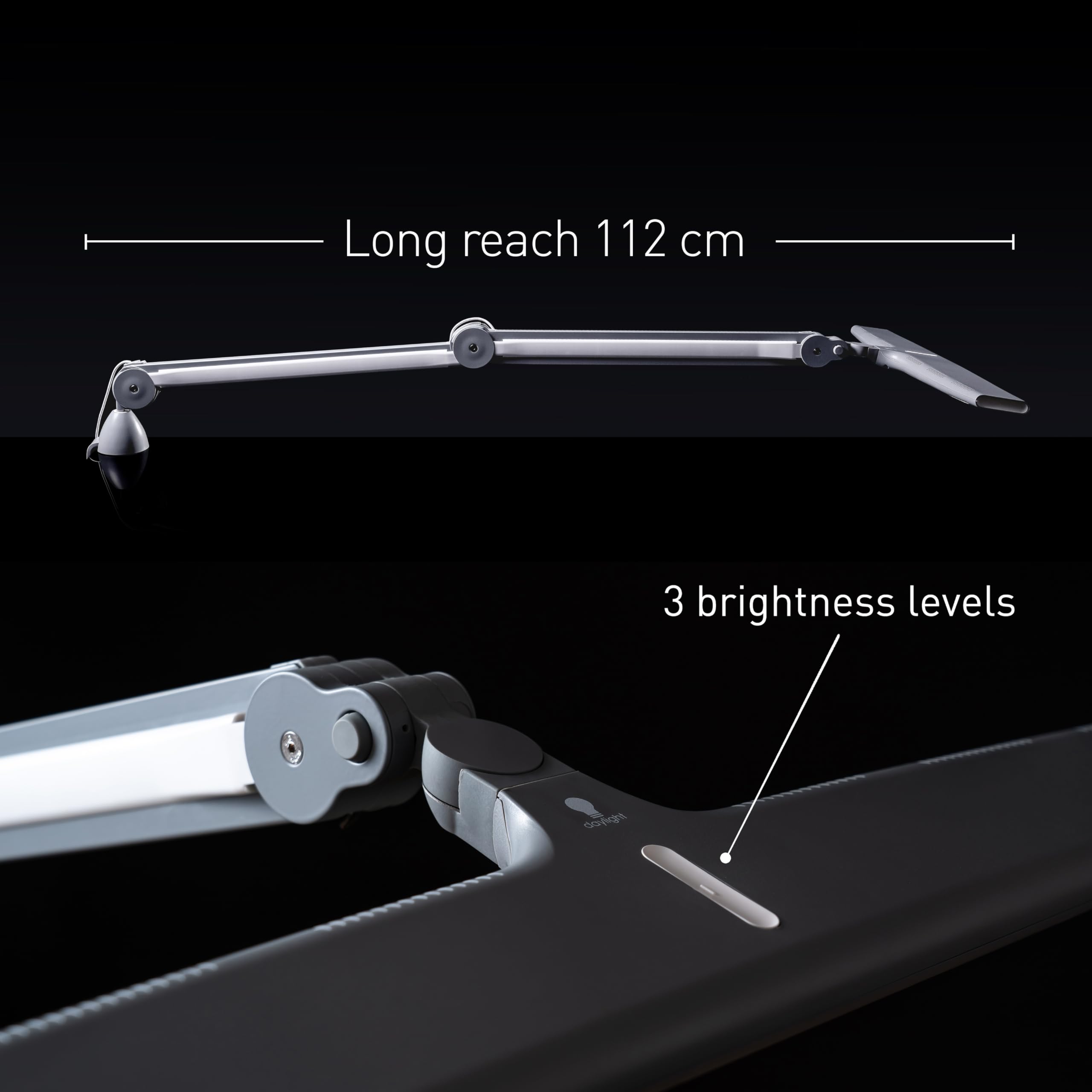 Daylight Luminos LED Arbeitsplatzleuchte, Weiss/Opulenter Garten
