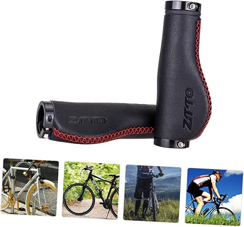 Miniatura 9 de GANAZONO 2 unids bicicleta agarre colgante aleación de aluminio bilateral anillo de bloqueo barra niño