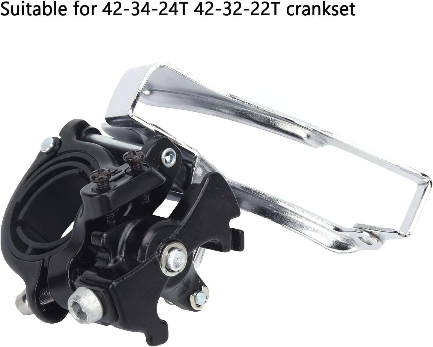 Bike Front Derailleur, Bike Speed Derailleur, Aluminium Alloy Front Derailleur for Mountain Bike Accessory