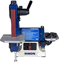 RIKON 50-1305 1x30 Belt & 5" Disc Sander - Compact Benchtop Sander for Woodworking Crafts & DIY