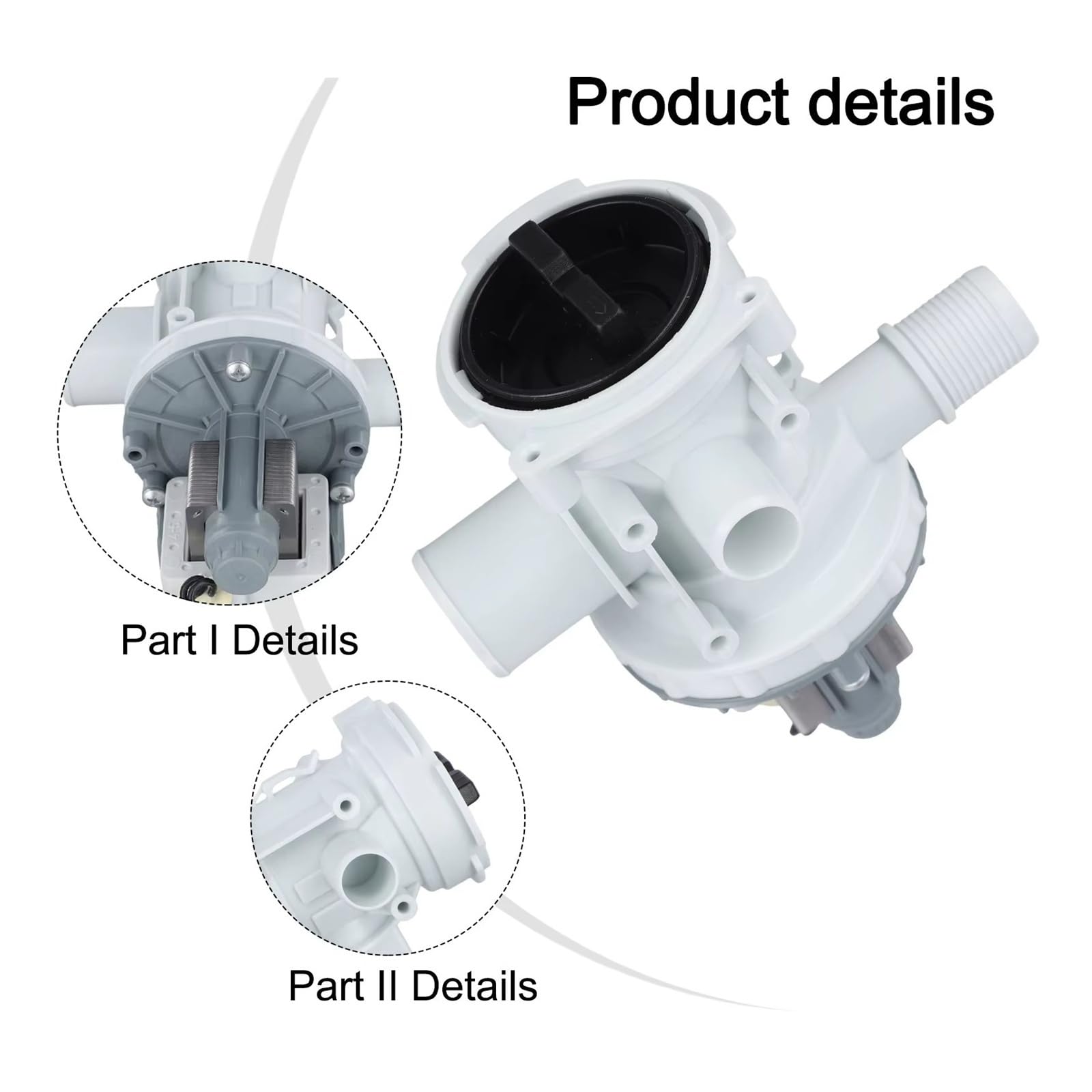 lavatrice Laugenpumpe Motore Per WF-R1065S Per R1053 Per C863 Per C963 Per R853 PX-2-35 Manutenzione Lavatrice Pompa Motore Pompa Di Scarico
