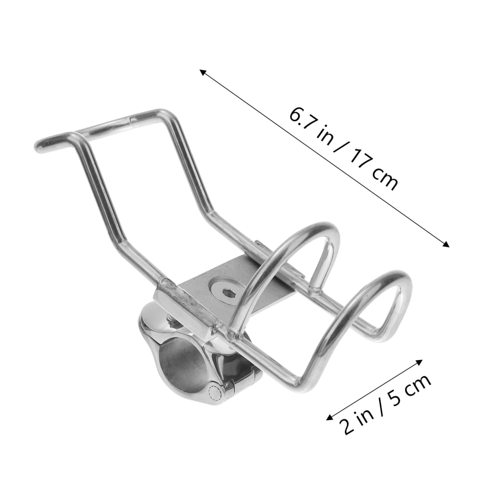 YARNOW Support de Canne à pêche en Acier Inoxydable pêcher sur des Porte-Cannes Porte-Canne à pêche Porte-Cannes à pêche treteaux reglables Porte-Cannes pour Bateau de pêche