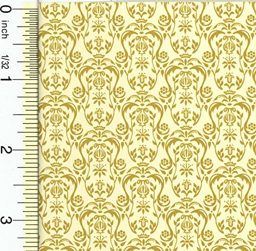Jackson Miniatures Dollhouse Wallpaper Yellow Regency Style Urn