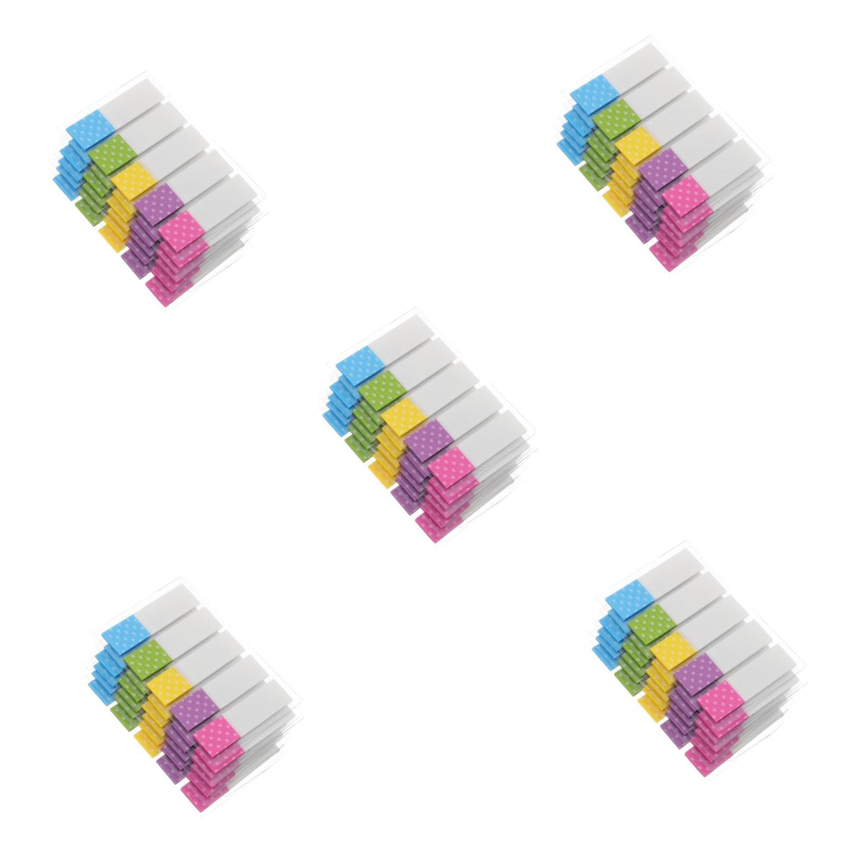 EXCEART 5 Sets Sticky Memo Pad Papier Seite Marker Aufkleber Liniert Pad Set Für Sticky Index T Flaggen 6 Packungen * 5