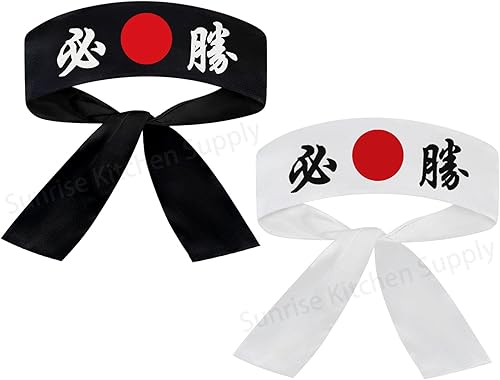 Miniatura 2 de Sunrise Kitchen Supply Ichiban - Diadema con lazo en color negro para deportes ejercicio cocina