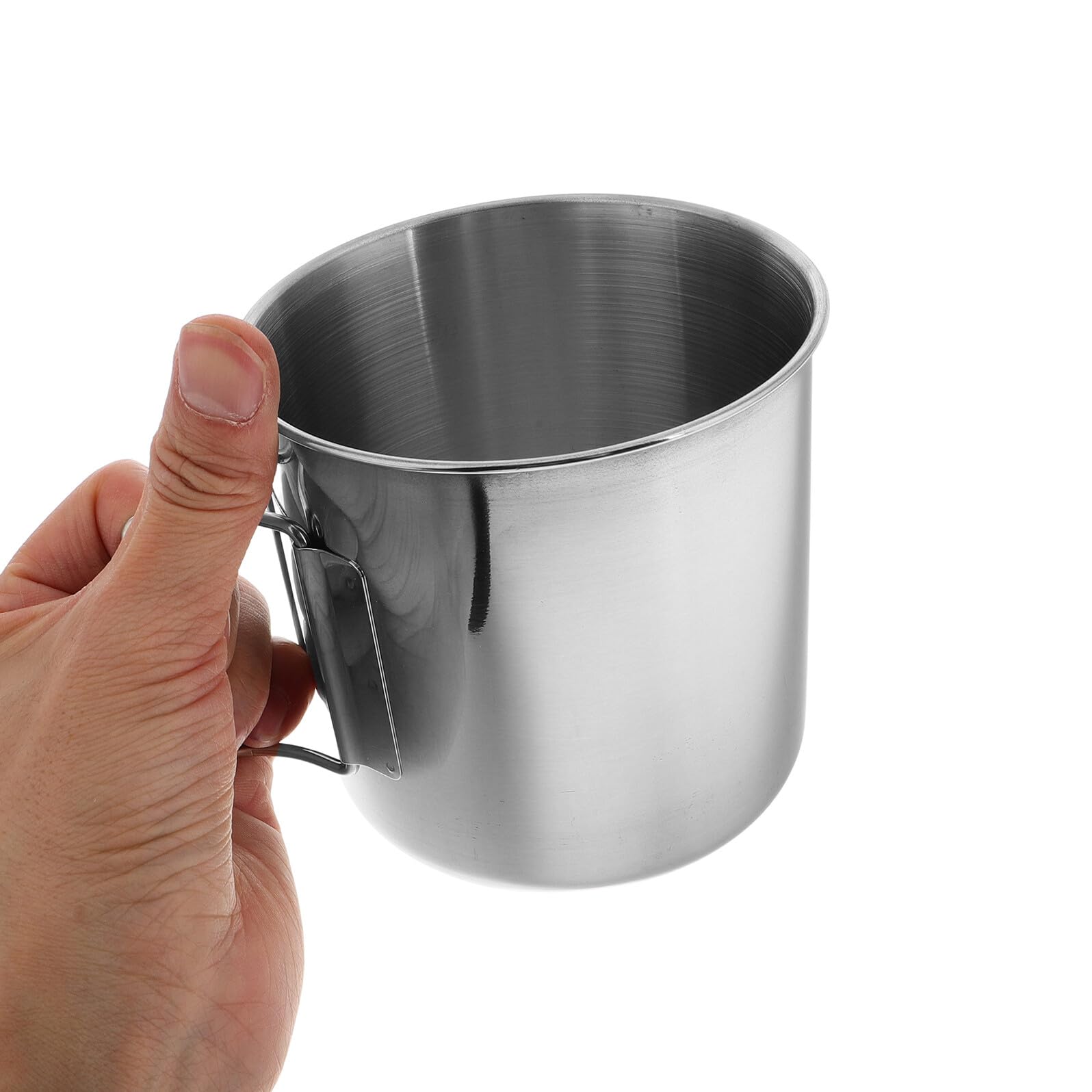 4 Stück Teiliges Faltbares Campingbecher Set aus Platzsparend mit Klappbaren Griffen Langlebig und Multifunktional für Outdoor Reisen Grillen Geeignet für Bier und Tee