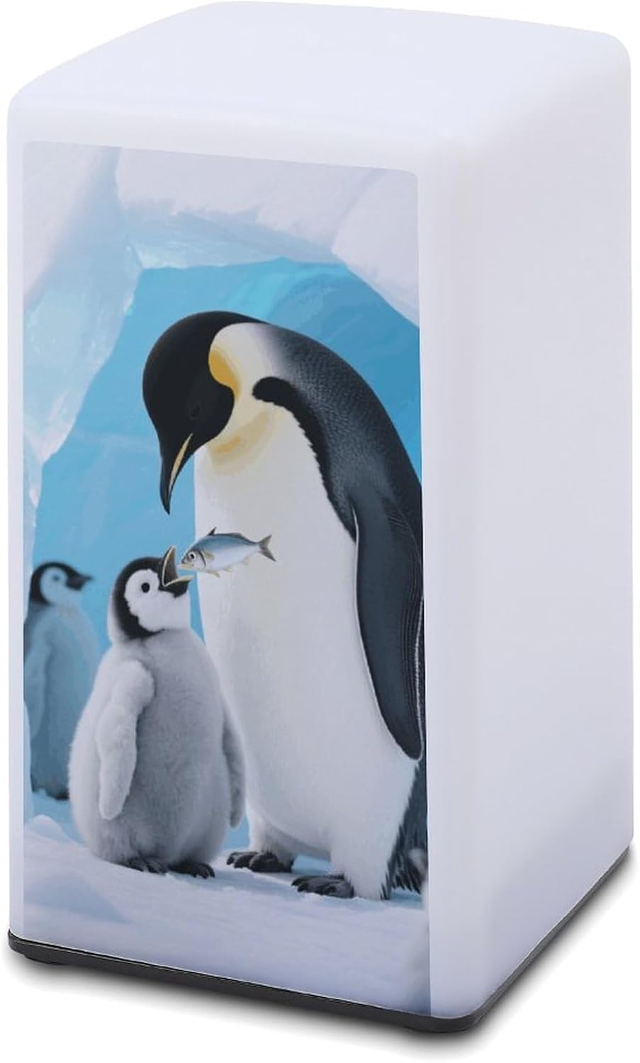 Dimmable Portable Desk Lamp Reading Table Lamp Feeding Penguins Bedside Night Light Battery Powered for Home Office Gift