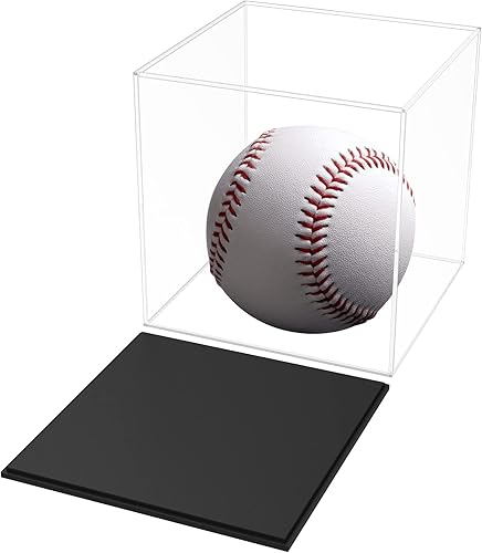 Miniatura 43 de vitrina acrílica, caja de acrílico transparente con base mate y tapa para exhibición, vitrina grande para figuras de acción, almacenamiento