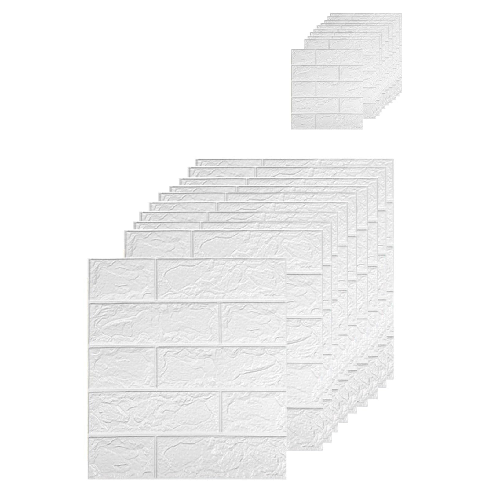 20 Piezas Papel Pintado Pared, Paneles Decorativos 3D, 35x38cm, Panel Decorativos para Pared, Revestimiento Pared Exterior Panel PVC Exterior Papel Pared Autoadhesivo
