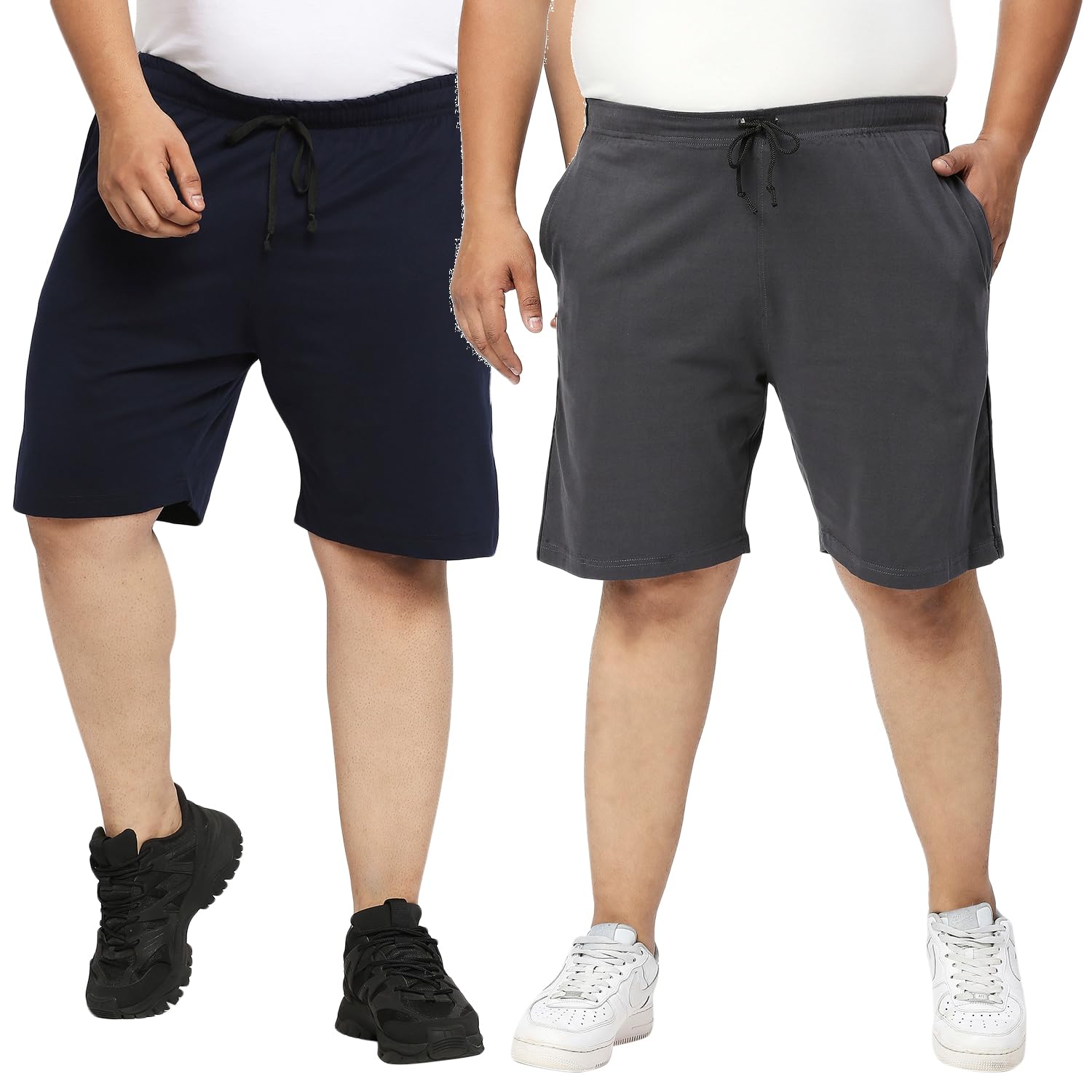 vaishvik Mens Plus-Size Shorts Combo Pack of 2-picture-37