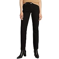Tommy Hilfiger Donna Jeans Classic Straight Leg Fit, Nero (Black)