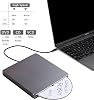 External CD DVD Drive USB 3.0 Type-C Portable CD/DVD +/-RW ROM Drive Burner Writer Reader, Slim Optical DVD Player for Laptop PC Mac Macbook Air Pro Windows 11/10/8/7 XP Linux OS Apple iMac