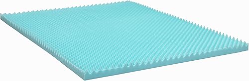 Miniatura 6 de Beautyrest Cool Wave Plus - Cubrecolchón de espuma viscoelástica contorneada para aliviar la presión, tamaño individual XL, 3 pulgadas, azul