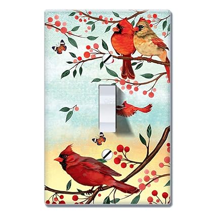 DP-SWITCHCOVER1-POLYTP0001-F-A6767, Red Cardinal Birds