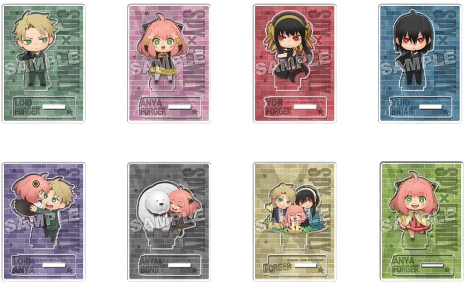Takara Tomy Arts Peppacra SPY x FAMILY Trading Acrylic Stand, Box Product, 8 Types, Approx. 2.4 inches (60 mm), Acrylic