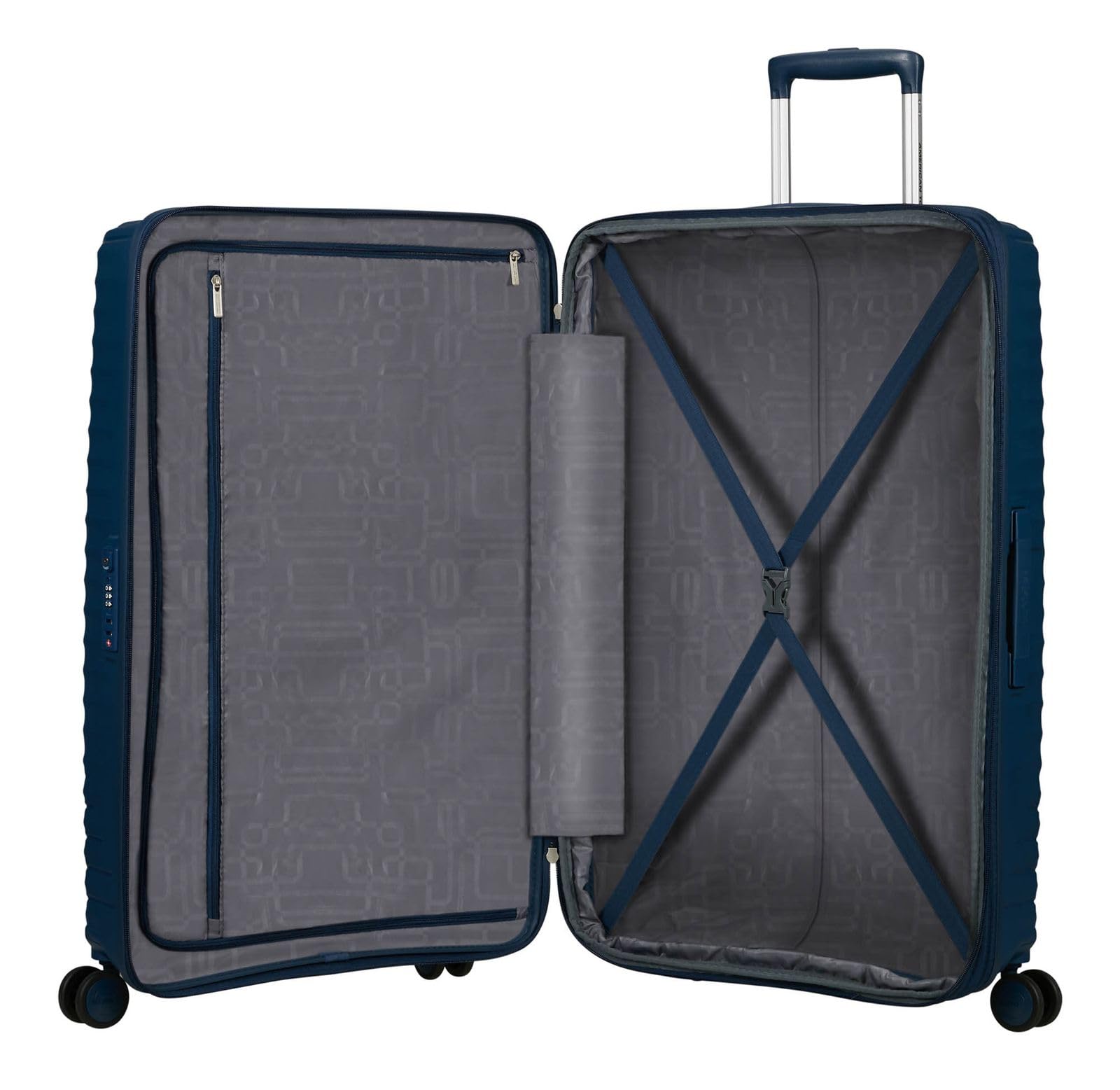 American Tourister carrello Diablast Spinner 78/29 TSA EXP Trolley Darkwave Blue blu scuro