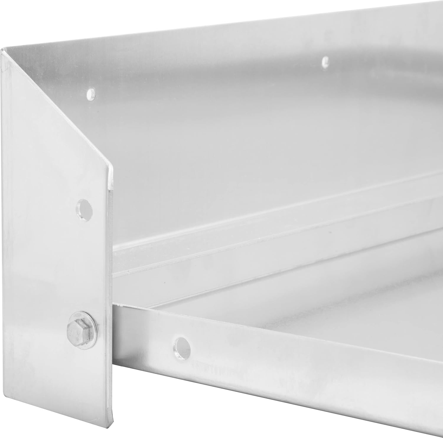 Extreme Max 5001.6214 Fold-Down Wall-Mount Aluminum Work Station for Race Trailer, Garage, Shop, Enclosed Trailer, Toy Hauler - 32" x 14", Silver