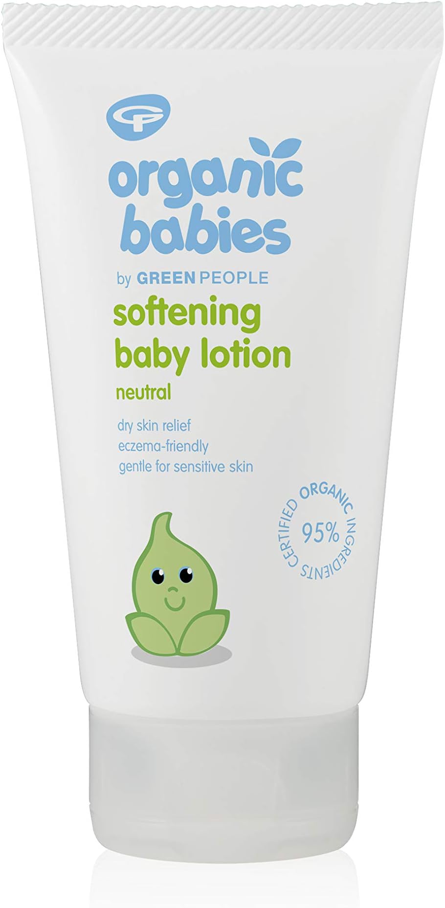 Green People Organic Babies Softening Baby Lotion 150ml | Natural & Organic Face & Body Moisturiser for Babies | Scent Free, Eczema-Friendly & Gentle on Sensitive Skin | Paraben Free, Cruelty Free