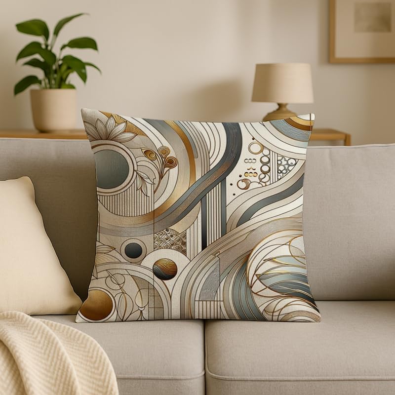 European-Style Luxury Floral Pillow Covers - Imitation Cotton Linen, Perfect for Sofa, Living Room, Bedroom, or Bay Window Decor.(24 * 24inch,OSQS-H)