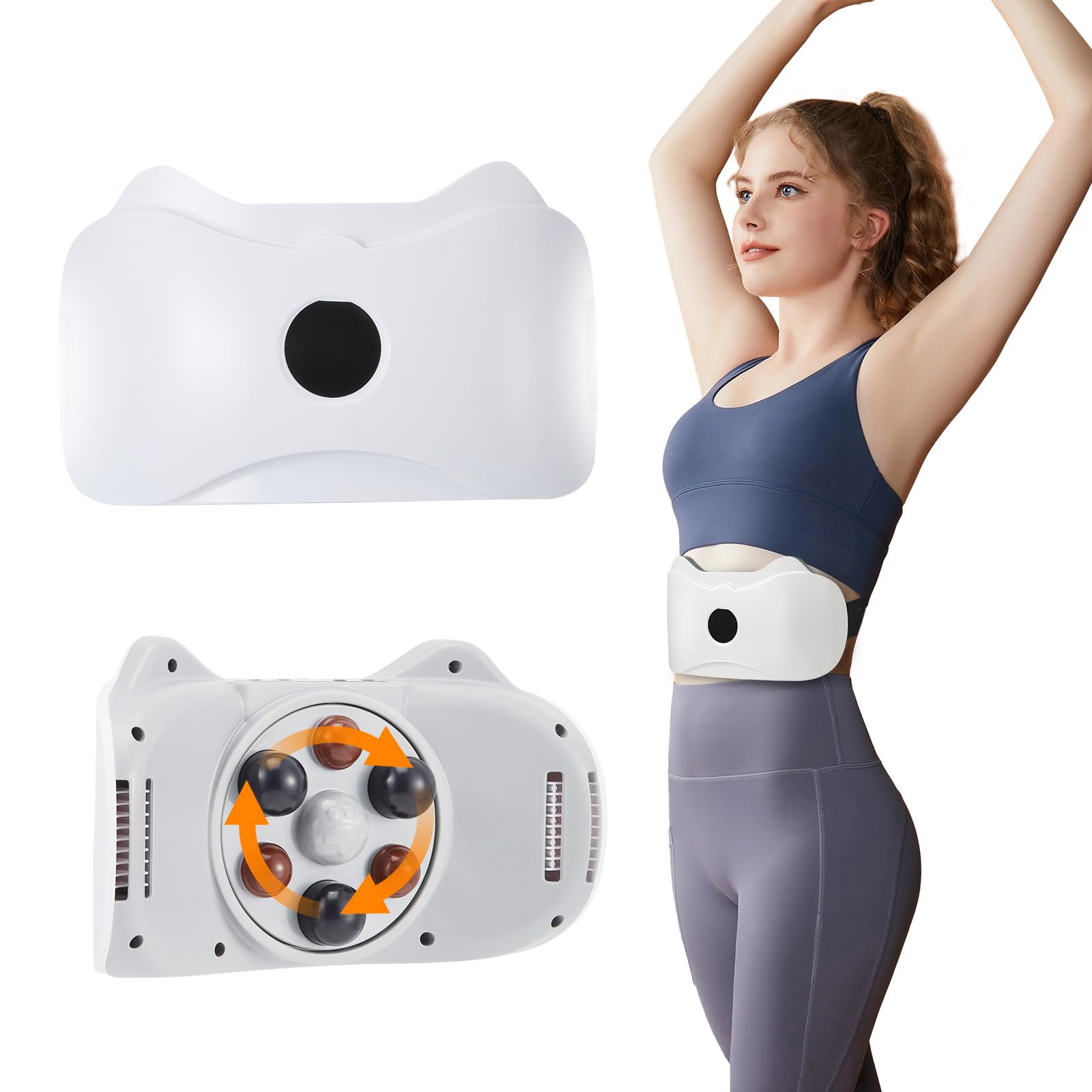 Kabelloser Bauchmassagegerät,Tragbar Bauchmuskeltrainer Elektrisch Mit 3 Geschwindigkeiten & Modi Wiederaufladbar Elektrischer Bauch Trainingsgerät für Taille Bauch